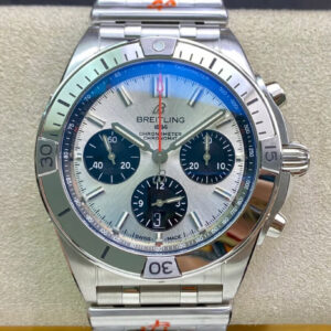 Replica Breitling Chronomat AB0134101G1A1 GF Factory Stainless Steel White Dial