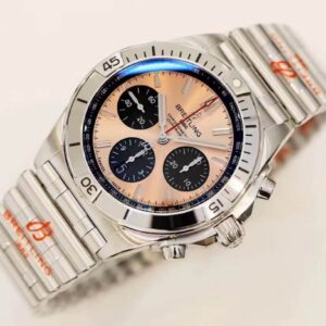 Replica Breitling Chronomat AB0134101K1A1 GF Factory Stainless Steel Rose Gold Dial