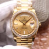 Replica Rolex Day Date M228348RBR-0002 EW Factory Rose Gold Case