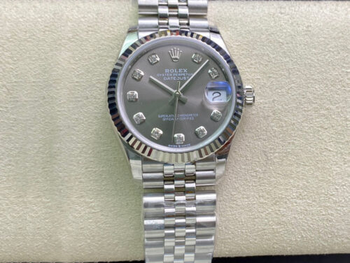 Replica Rolex Datejust M278274-0008 31MM EW Factory Stainless Steel Strap
