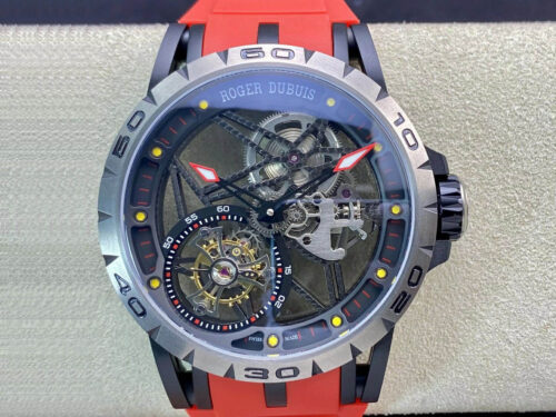 Replica Roger Dubuis Excalibur RDDBEX0549 BBR Factory Red Strap Strap
