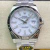 Replica Rolex Datejust M126334-0009 Clean Factory White Dial