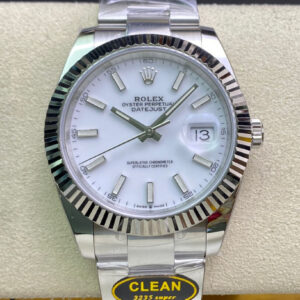 Replica Rolex Datejust M126334-0009 Clean Factory White Dial