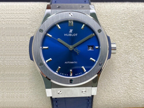 Replica Hublot Classic Fusion 542.NX.7170.LR 42MM WWF Factory Blue Strap