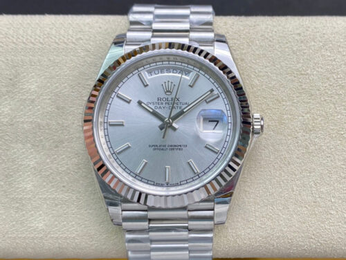 Replica Rolex Day Date 40MM EW Factory Stainless Steel Strap
