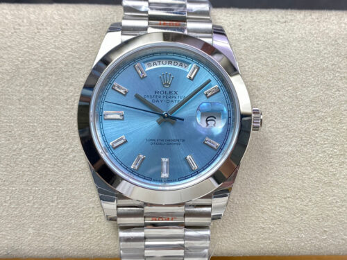 Replica Rolex Day Date 228206 EW Factory Stainless Steel Strap