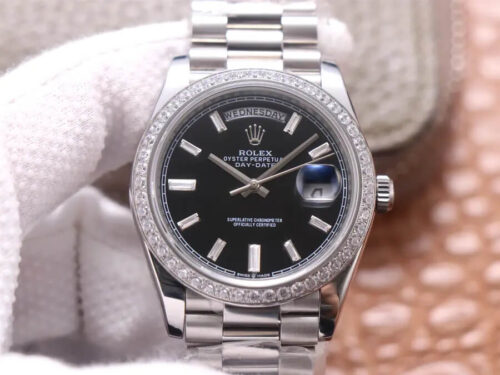 Replica Rolex Day Date M228349RBR-0003 EW Factory Stainless Steel