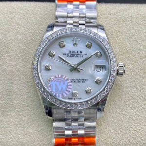 Replica Rolex Datejust M278384RBR-0008 TW Factory Diamond-Set Bezel