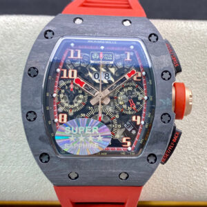 Replica Richard Mille RM011 KV Factory V3 Red Strap - Replica Watches Factory