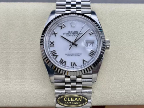 Replica Rolex Datejust M126234-0025 36MM Clean Factory White Dial - Replica Watches Factory