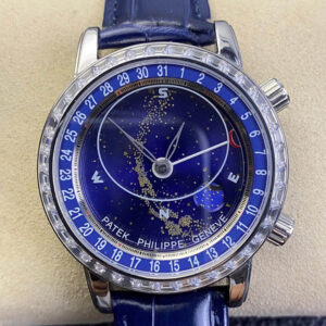 Replica Patek Philippe Grand Complications 6104G-001 AI Factory Leather Strap - Replica Watches Factory