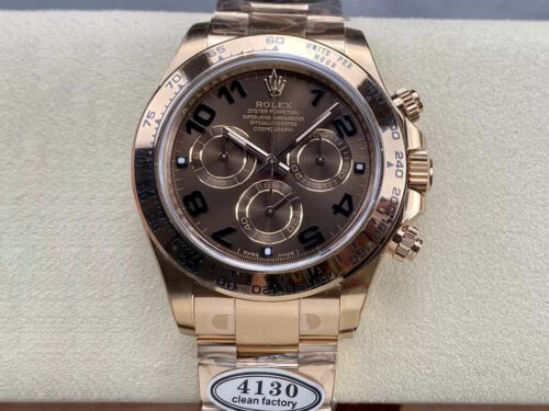 Replica Rolex Cosmograph Daytona M116505-0011 Clean Factory Gold Stainless Steel Strap - Replica Watches Factory