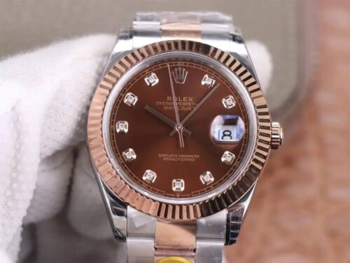 Replica Rolex Datejust M126331-0003 41MM TW Factory Diamond Dial - Replica Watches Factory
