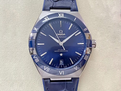 Replica SBF Omega Constellation 131.33.41.21.03.001 VS Factory Blue Leather Strap - Replica Watches Factory