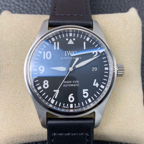 Replica IWC Pilot IW327001 V7 Factory Leather Strap - Replica Watches Factory