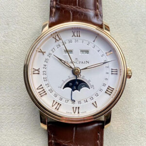 Replica Blancpain Villeret 6654-3642-55B OM Factory V3 White Dial - Replica Watches Factory
