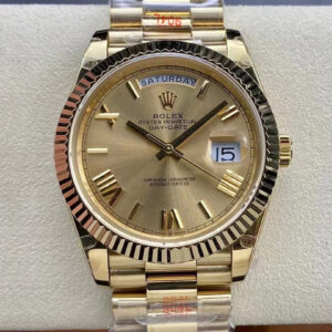 Replica Rolex Day Date M228238-0006 904L Gold Case - Replica Watches Factory