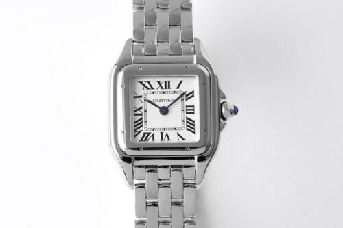Replica Panthere De Cartier WSPN0006 22MM BV Factory Silver Stainless Steel Strap