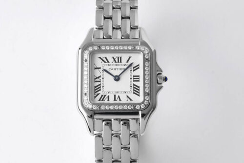 Replica Panthere De Cartier W4PN0008 27MM BV Factory White Dial Stainless Steel
