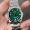 Replica Rolex Oyster Perpetual M126000-0005 36MM VS Factory Stainless Steel Green Dial