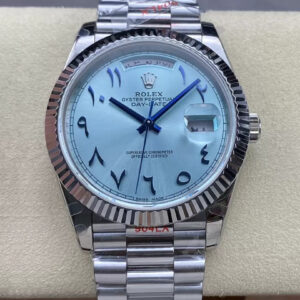 Replica Rolex Day Date M228236 GM Factory V2 Middle Eastern Blue Dial