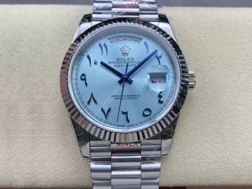 Replica Rolex Day Date M228236 GM Factory V2 Middle Eastern Blue Dial