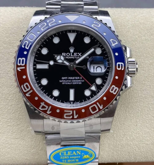 Replica Rolex GMT Master II M126710BLRO-0002 Clean Factory V3 Stainless Steel Strap - Replica Watches Factory