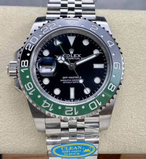 Replica Rolex GMT Master II M126720vtnr-0002 Clean Factory V3 Stainless Steel Black Dial - Replica Watches Factory