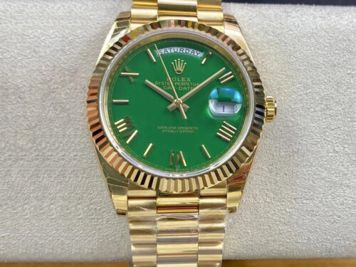 Replica Rolex Day Date M228238-0061 EW Factory Gold Stainless Steel Strap