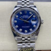 Replica Rolex Datejust M126234-0037 36MM Clean Factory Diamond Blue Dial
