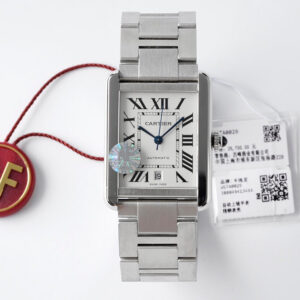 Replica Cartier Tank W5200028 AF Factory Silver Stainless Steel