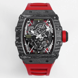 Replica Richard Mille RM35-02 BBR Factory Skeleton Dial Red Rubber Strap
