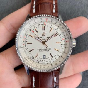 Replica Breitling Navitimer 1 A17326211G1P2 V7 Factory Brown Leather Strap