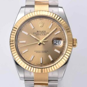 Replica Rolex Datejust 41MM M126333-0009 Clean Factory Gold Bezel