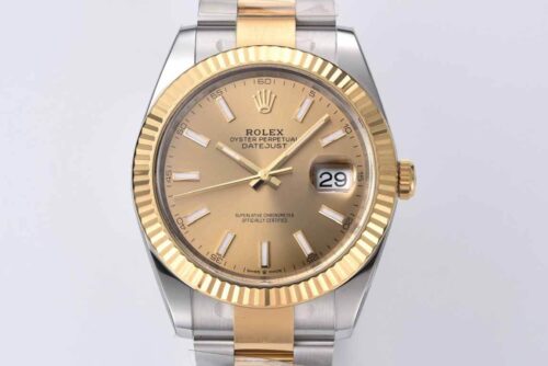 Replica Rolex Datejust 41MM M126333-0009 Clean Factory Gold Bezel