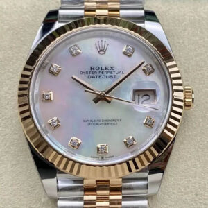Replica Rolex Datejust 41MM M126331-0014 Clean Factory Mother-Of-Pearl Dial